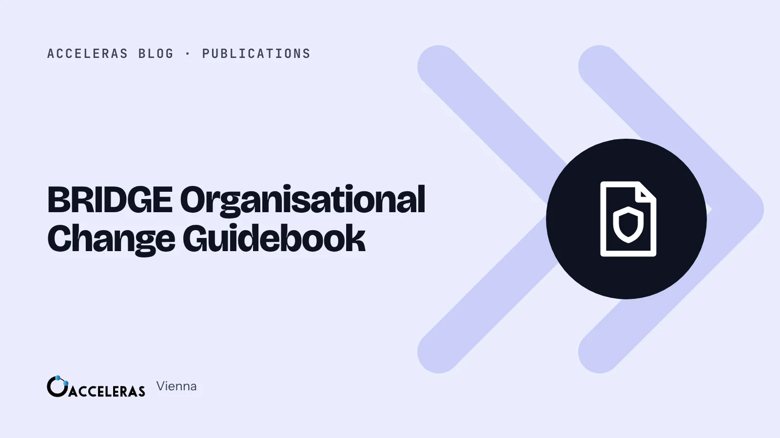 Cover of the BRIDGE Organisational Change Guidebook