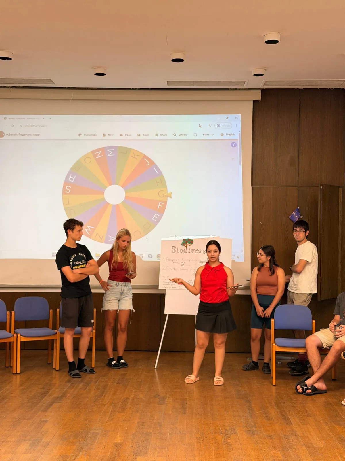 A group presenting their creative project
